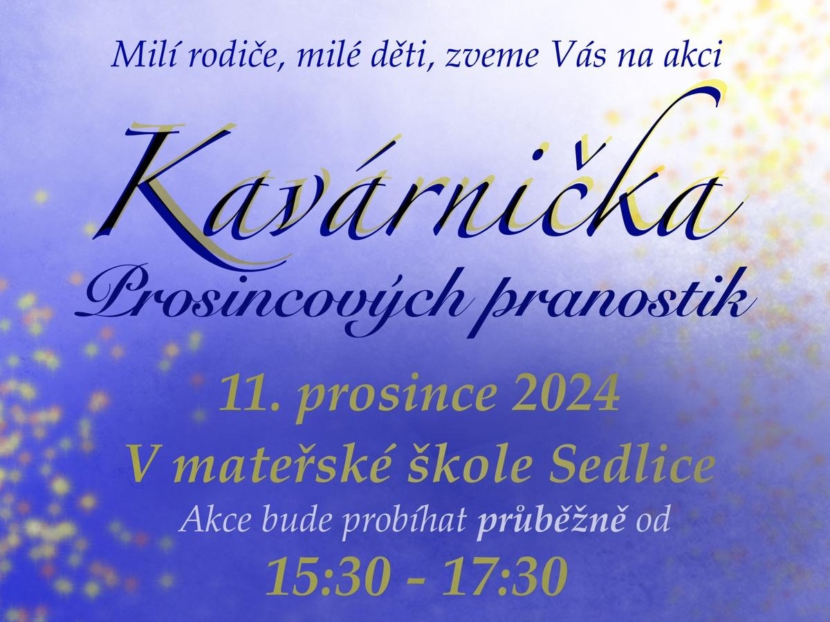 Přečtete si více ze článku 11.12.2024 Kavárnička prosincových pranostik