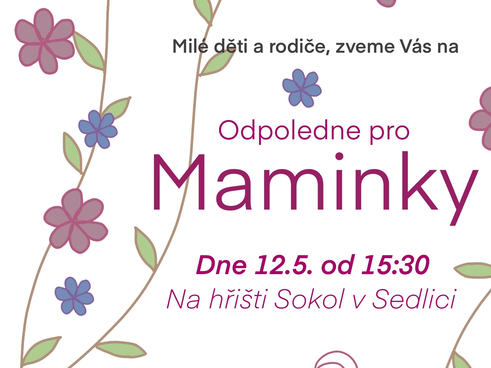 Přečtete si více ze článku Odpoledne pro maminky 2025