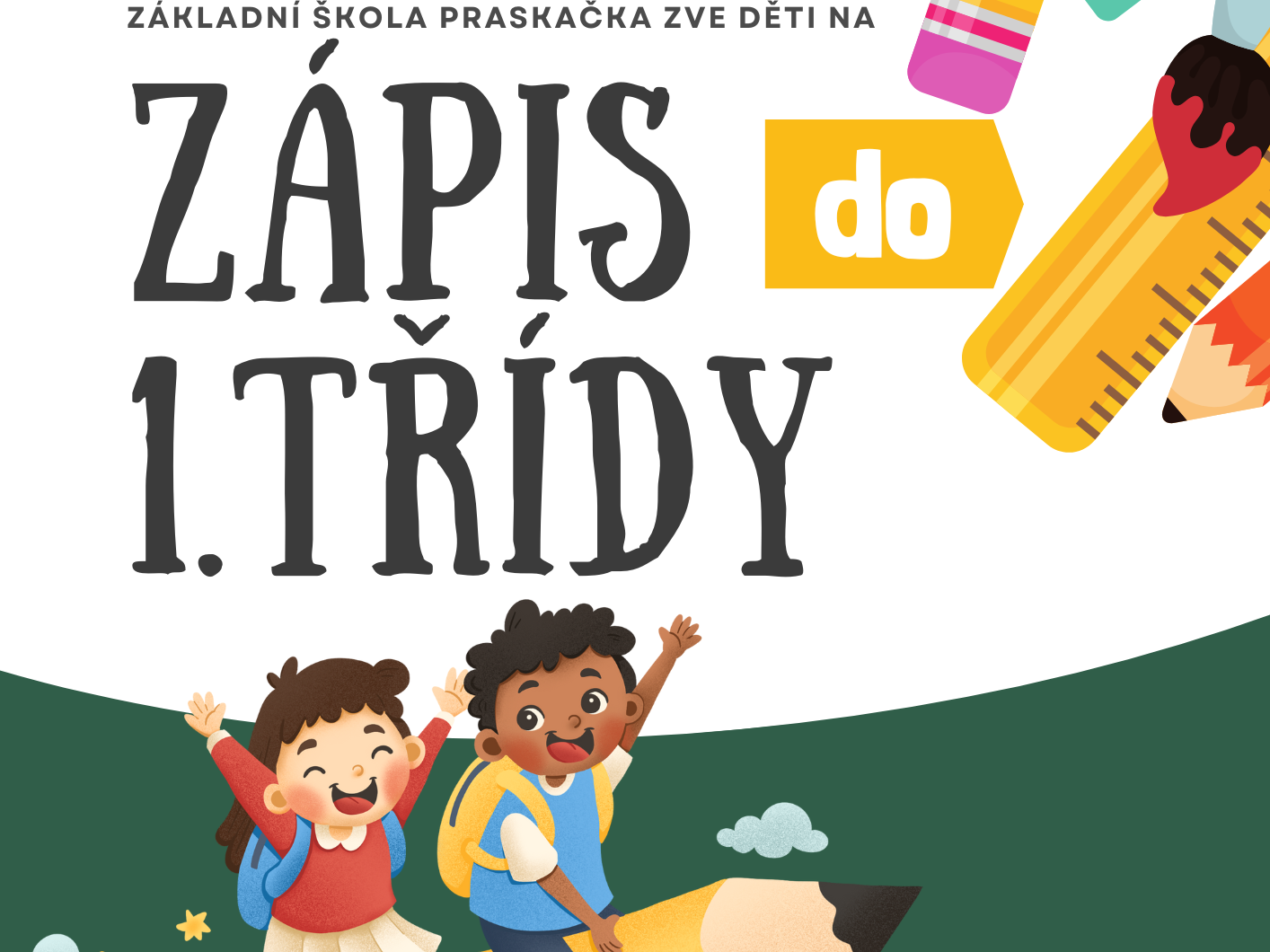 Přečtete si více ze článku 6.2.2026 Zápis do prvního ročníku pro školní rok 2026/2027